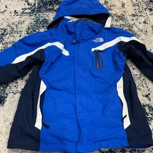 NorthFace boys Large blue coat/jacket